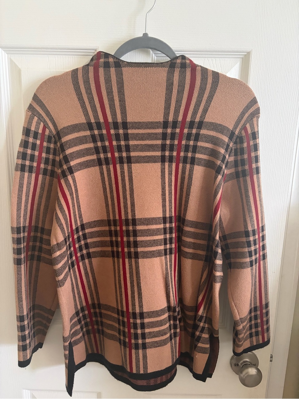 Anne Klein Plaid Mock Sweater